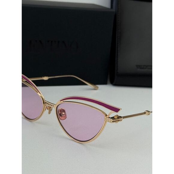 NEW Valentino V-Glassliner VLS118-D Pink Cat Eye Sunglasses main image 6